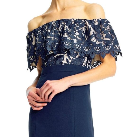 NWT Aidan Mattox MN1E202072 Prom Dress Blue Size 2 - Picture 2 of 7